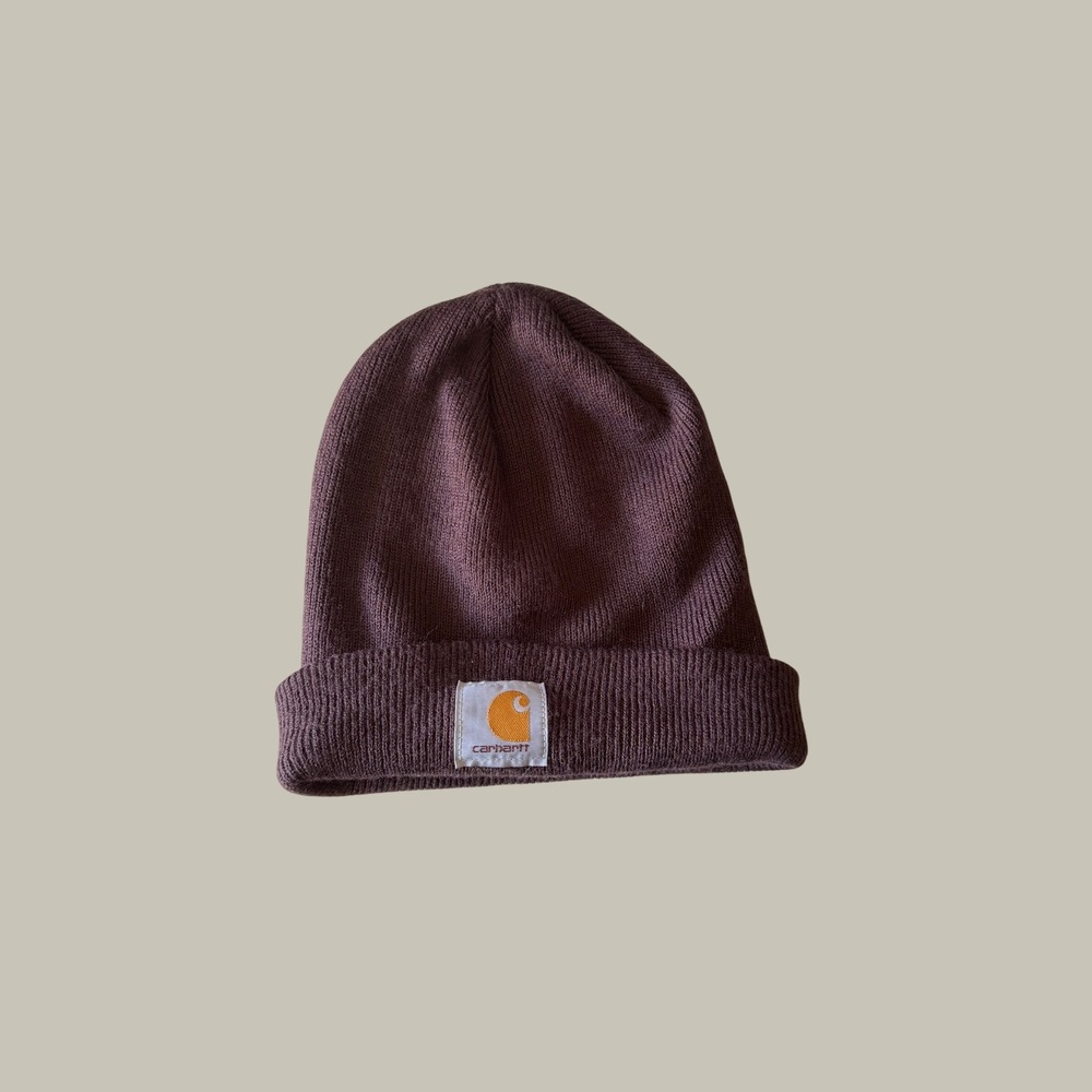 Carhartt Acrylic Watch Hat Beanie Mahogany Brown Workwear Knit Cap A18